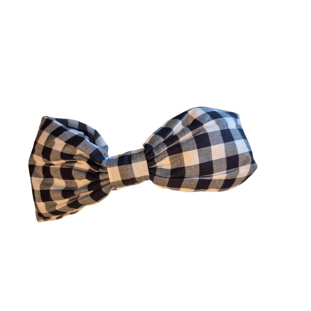 Janie and Jack Girls Bow Headband Checkered Plaid Hair Accessory Cute